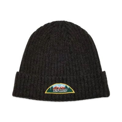 UNDERCOVER Twin Peaks Wool Blend Acrylic Knit Cap "Charcoal"