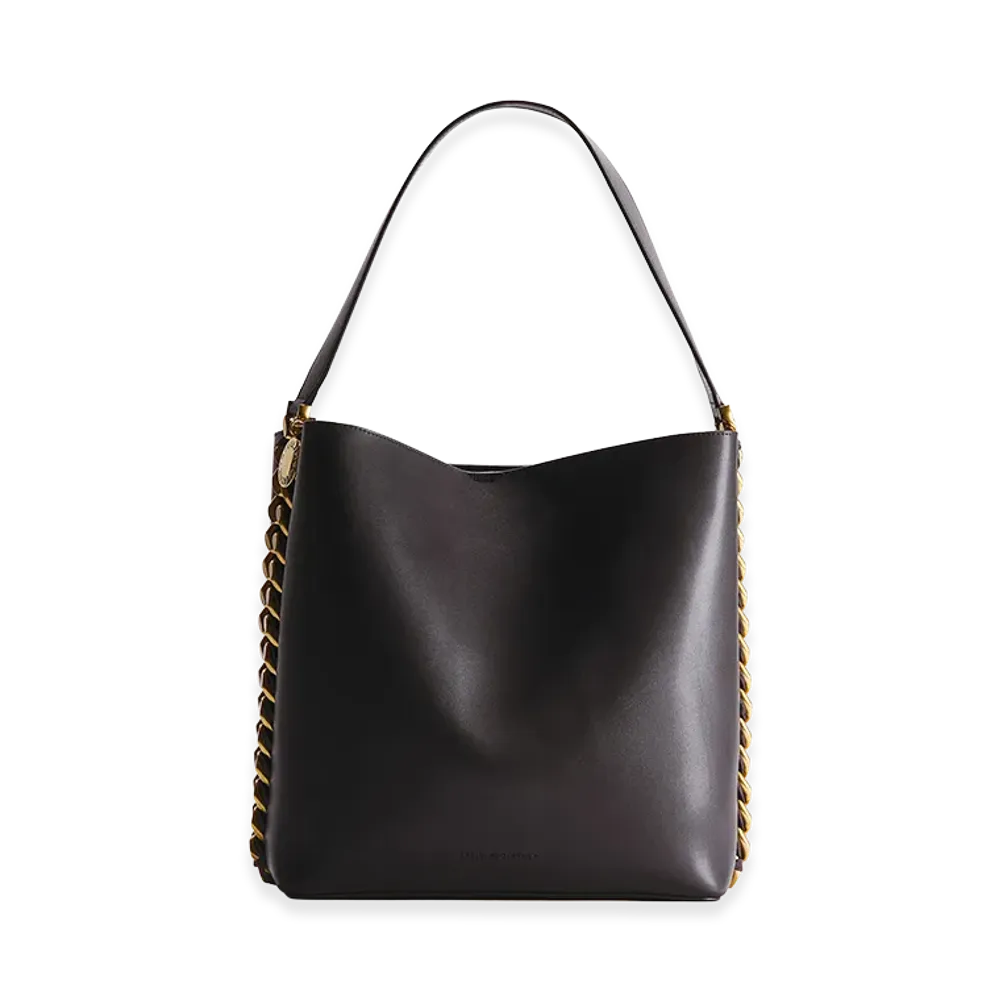 H&M x Stella McCartney Women's Chain Detail Shoulder Bag "Dark Brown"