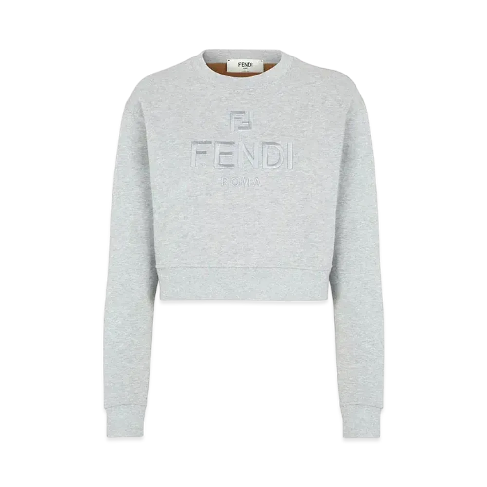 FENDI Women's Jersey Sweatshirt "Gray"