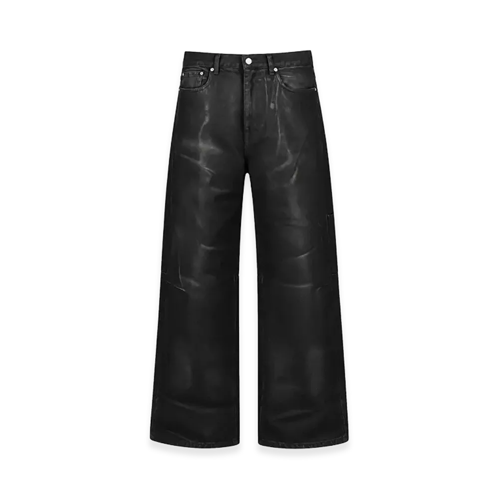 BREATH Coating Denim Pants "Black"