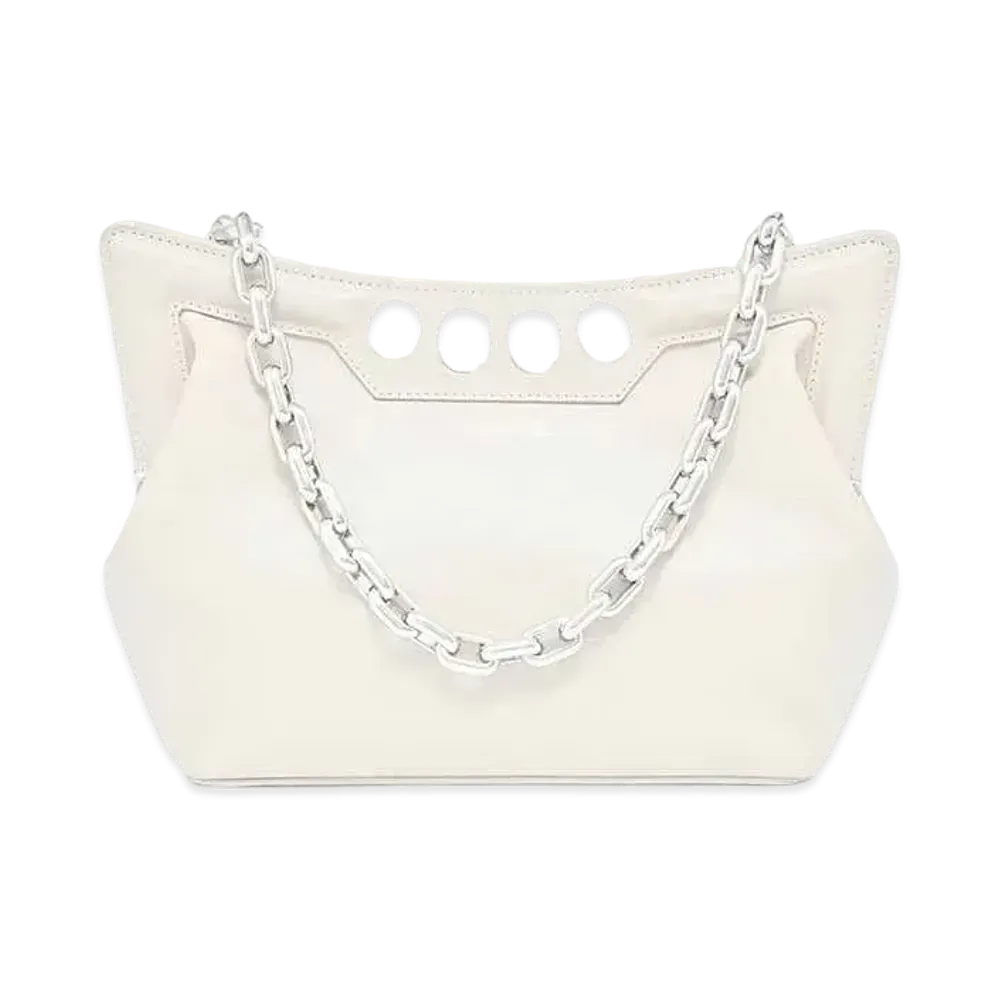 Alexander McQUEEN Peak Bag Small "Soft Ivory"