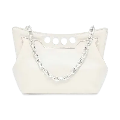 Alexander McQUEEN Peak Bag Small "Soft Ivory"