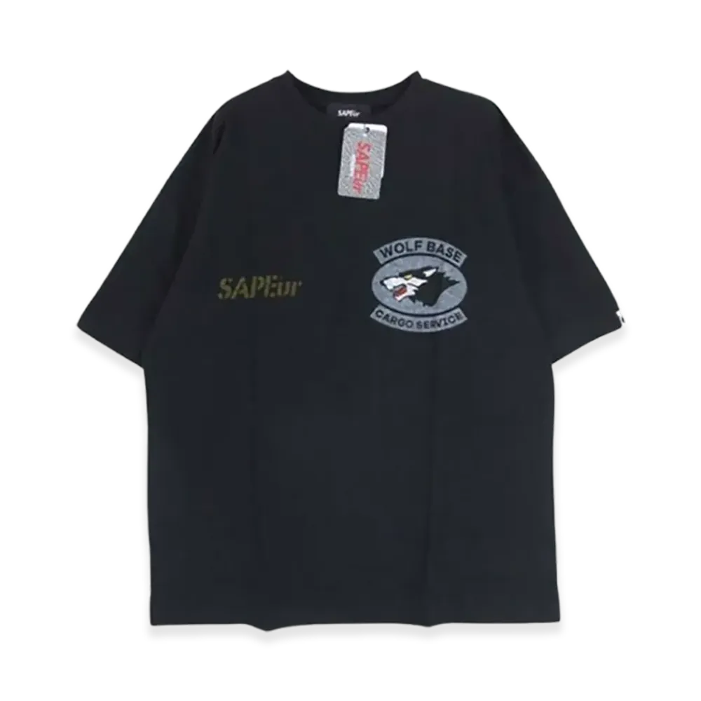 SAPEur Wolf Base Cargo Service Tee "Black"