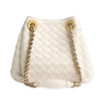 Bottega Veneta Small Parachute Chain "Chalk"