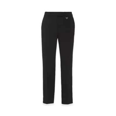 PRADA Women's Grain De Poudre Pants "Black"