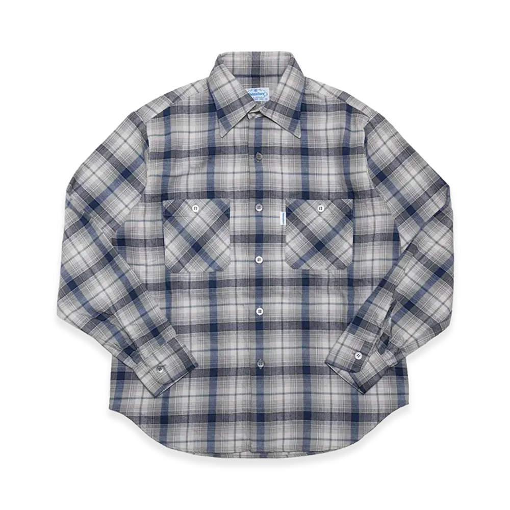 SubCulture Shadow Check Shirt "Gray/Blue"