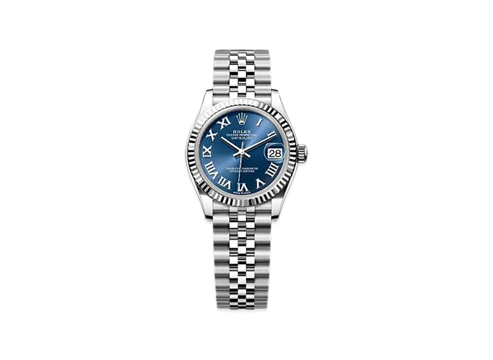 ROLEX Datejust 31mm Oystersteel & White Gold 278274 "Bright Blue"