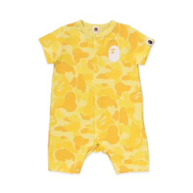 A BATHING APE Kids ABC Camo Ape Head Rompers "Pink"