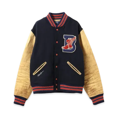 BEAMS x Polo Ralph Lauren Women's B Wing Letterman Ja... "Newport Navy"