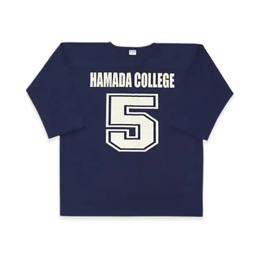 SAPEur x MASATOSHI HAMADA Hamada College Football Tee 3/4 Sleeve "Navy"