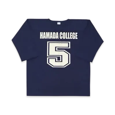 SAPEur x MASATOSHI HAMADA Hamada College Football Tee 3/4 Sleeve "Navy"