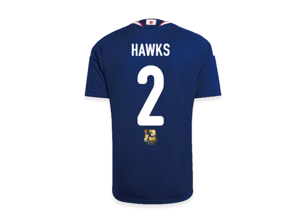 adidas x My Hero Academia Soccer Japan 2026 Home Replica Jersey #2 HAWKS "Japan Blue"