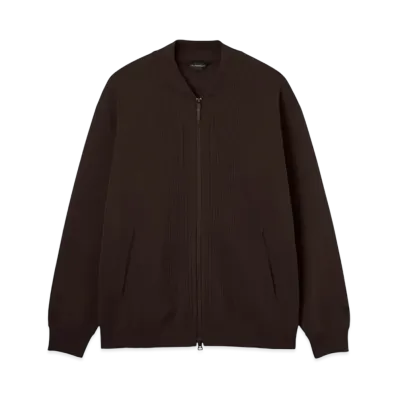 DESCENTE ALLTERRAIN Fusion Knit Ma-1 Jacket "Deep Mahogany"