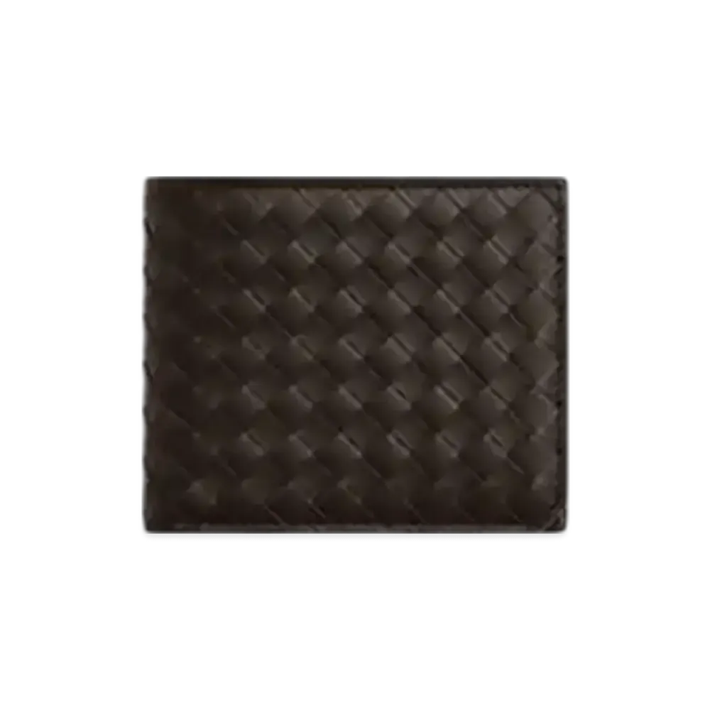 Bottega Veneta Intrecciato Piccolo With Coin Purse Bi-Fold Wallet "Fondente"