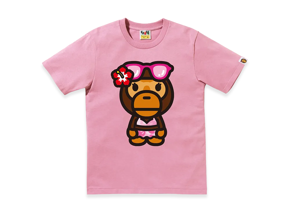 A BATHING APE Women's Big Baby Lisa Summer Tee "Pink"