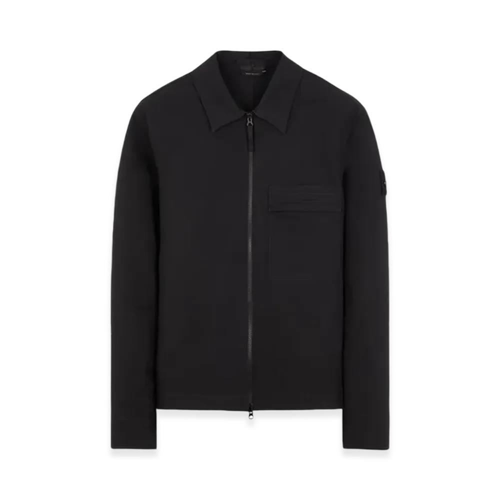 Stone Island 115F2 Ghost Piece Gabardine Doppio Overshirt - 23FW "Black"