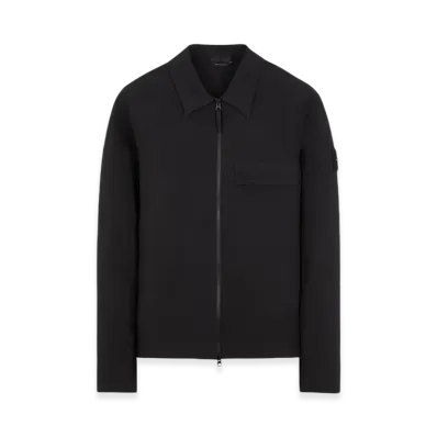 Stone Island 115F2 Ghost Piece Gabardine Doppio Overshirt - 23FW "Black"