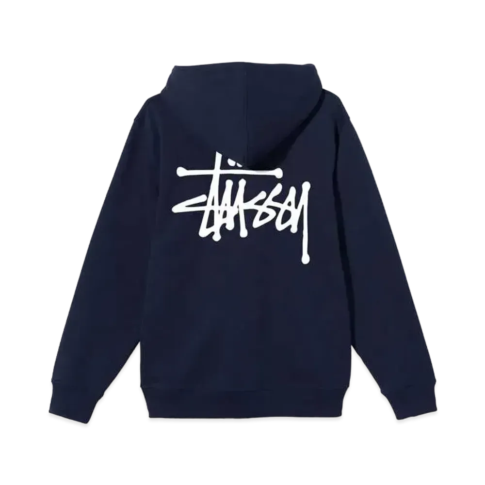 Stussy BASIC STUSSY HOOD "Navy" (2022)