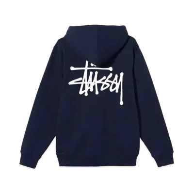 Stussy BASIC STUSSY HOOD "Navy" (2022)