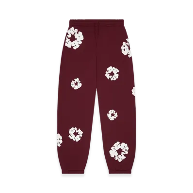 DENIM TEARS Cotton Wreath Sweatpants "Burgundy"