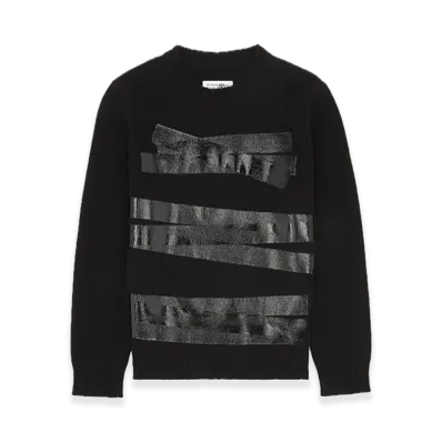 MM6 Maison Margiela Tape Label Wool Jumper "Black"