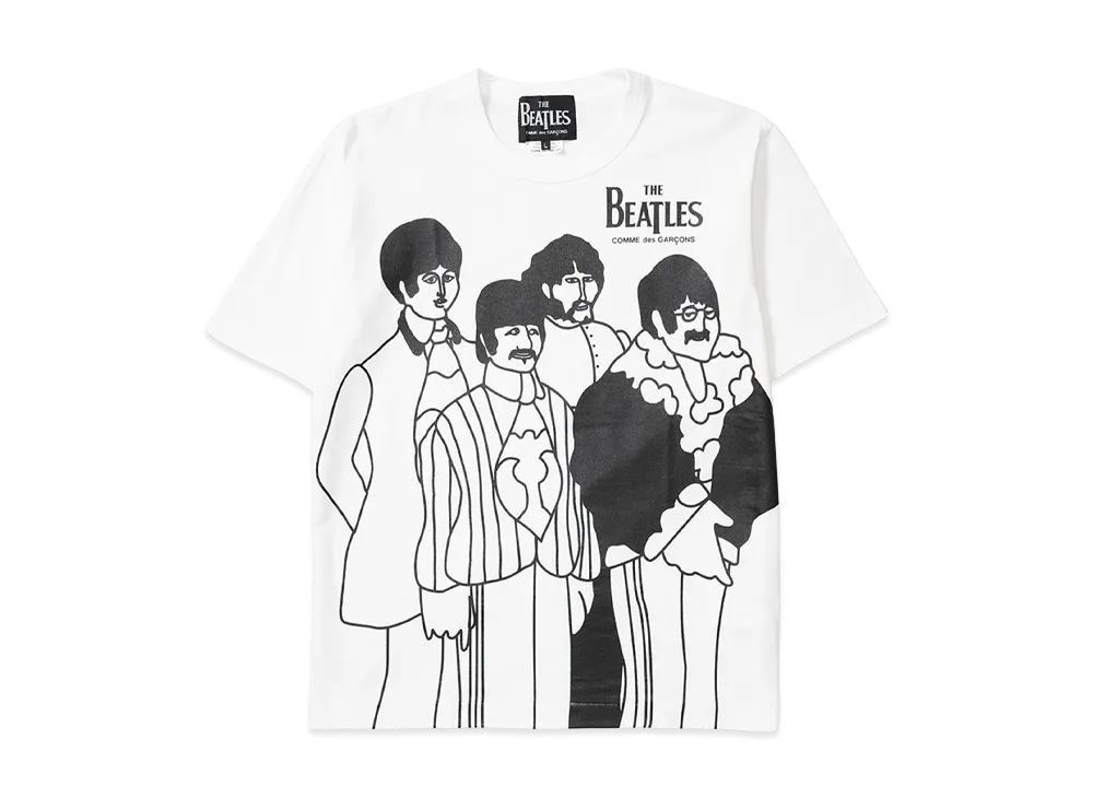 COMME des GARCONS x The Beatles Printed T-Shirt "White"