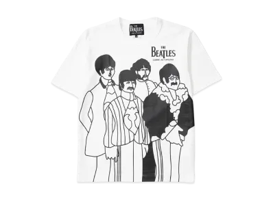 COMME des GARCONS x The Beatles Printed T-Shirt "White"