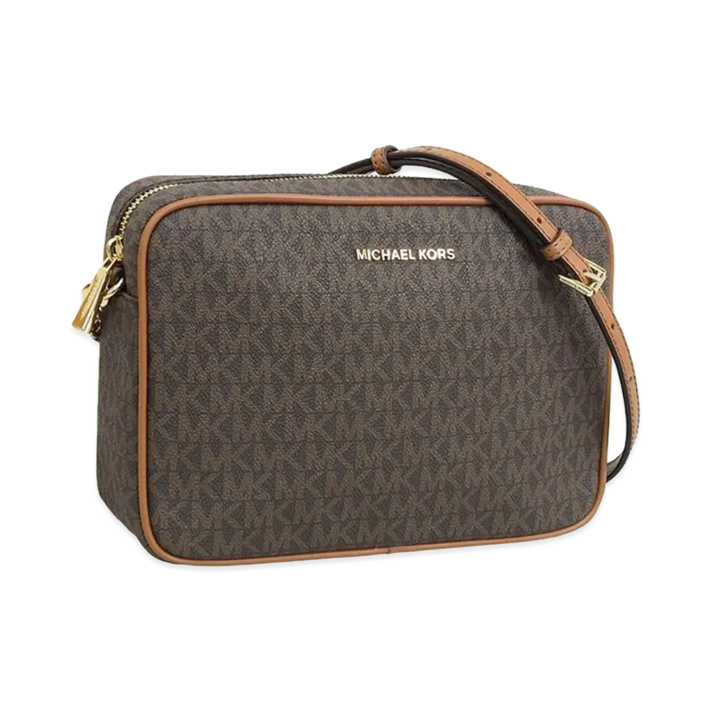 MICHAEL KORS Women's Jet Set LG EW Crossbody "Brown"