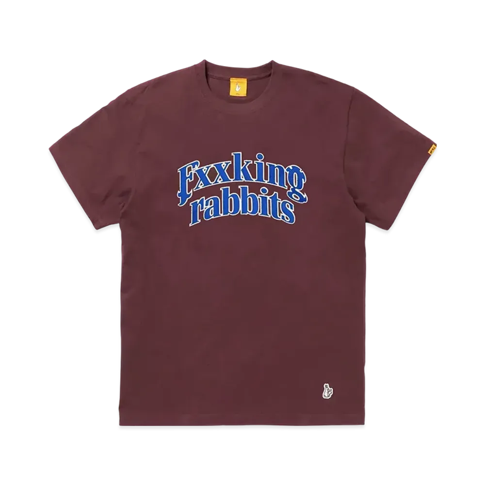 FR2 Fxxking Rabbits Arch Logo T-Shirt "Burgundy"