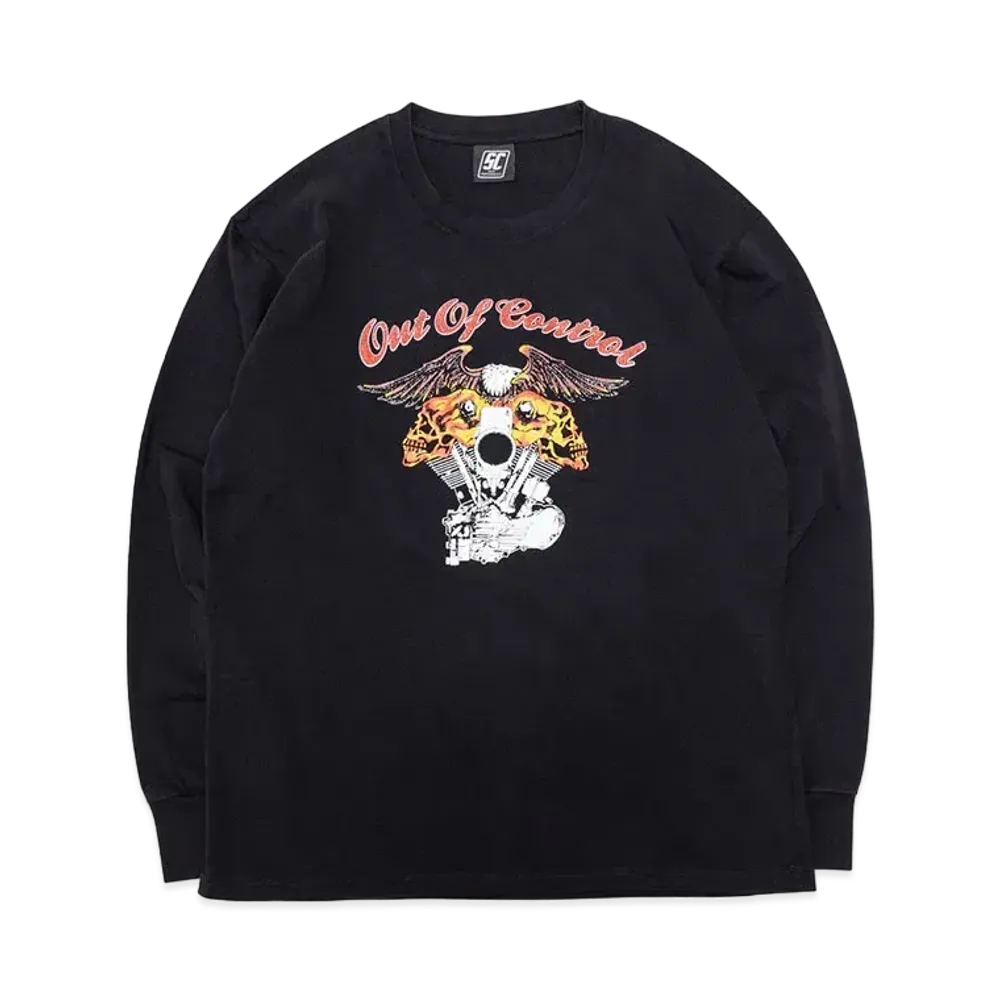 SubCulture Eagleskullengine Longsleeve T-Shirt "Black"