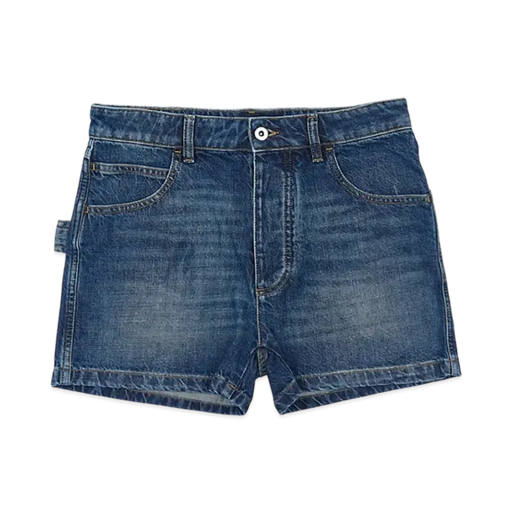 Bottega Veneta Women's Medium Washed Denim Shorts "Original Medium Wash Indigo"