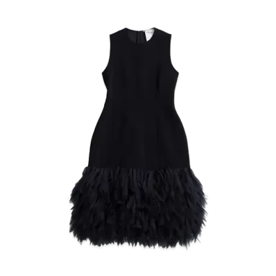 Ron Herman 15th Anniversary STELLA McCARTNEY Feather Dress "Black"