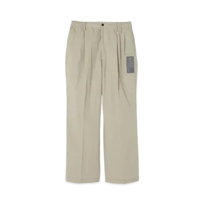 N.HOOLYWOOD Double Tuck Trousers "Beige"
