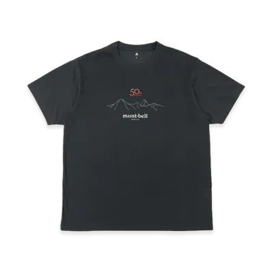 mont-bell 50th Anniversary WIC. T-Shirt Summits "Dark Gray"