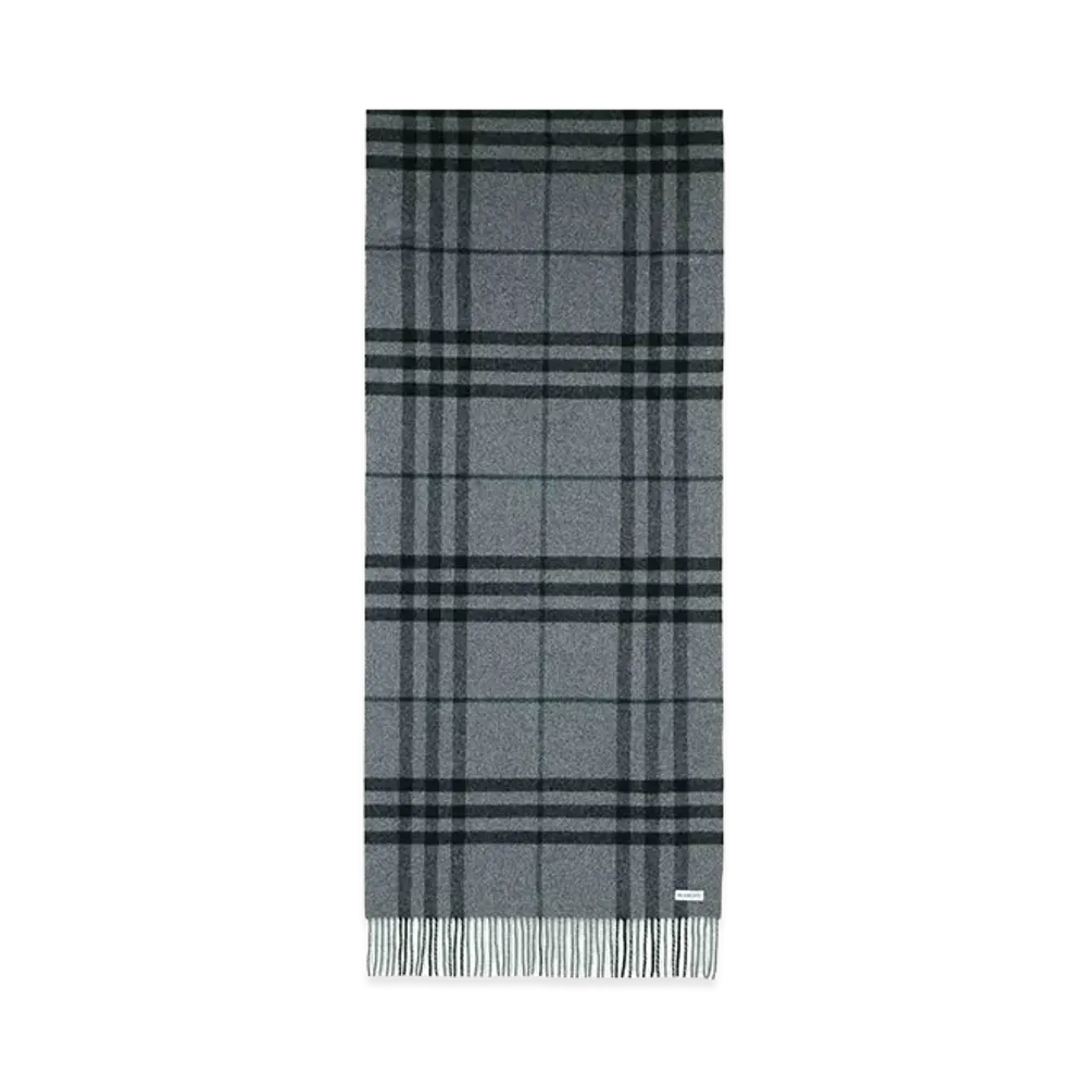 Burberry Cashmere Scarf "Gray"