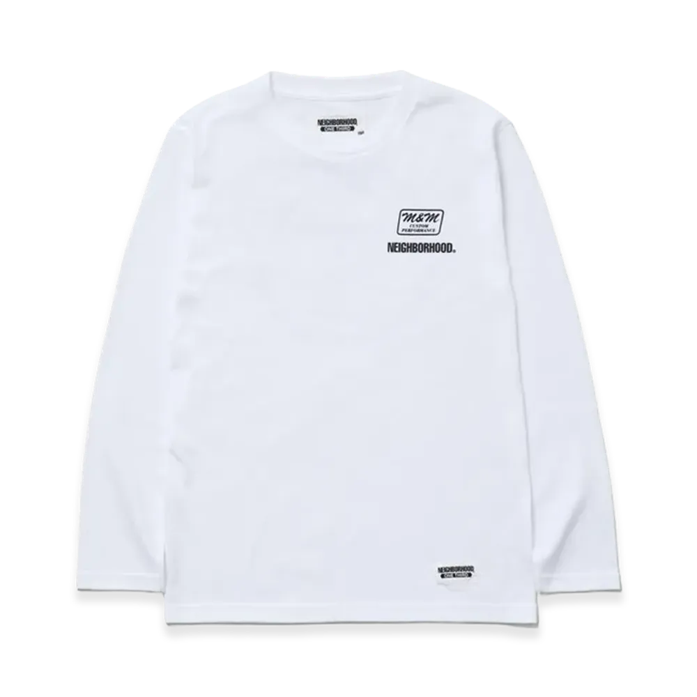 NEIGHBORHOOD x OT x M&M . Kids Tee LS "White"