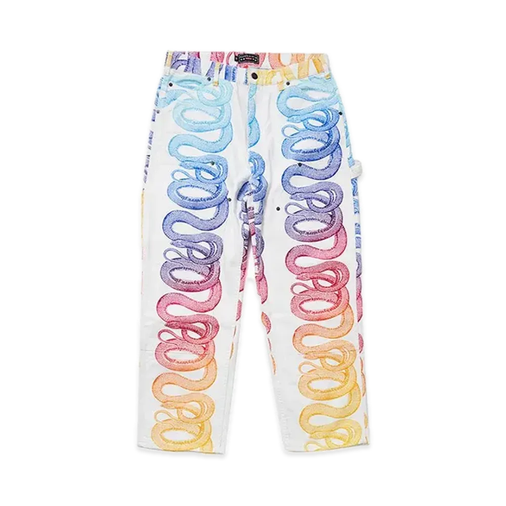 Supreme x HYSTERIC GLAMOUR Snake Double Knee Denim Painter Pant