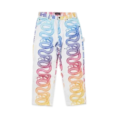 Supreme x HYSTERIC GLAMOUR Snake Double Knee Denim Painter Pant "White"