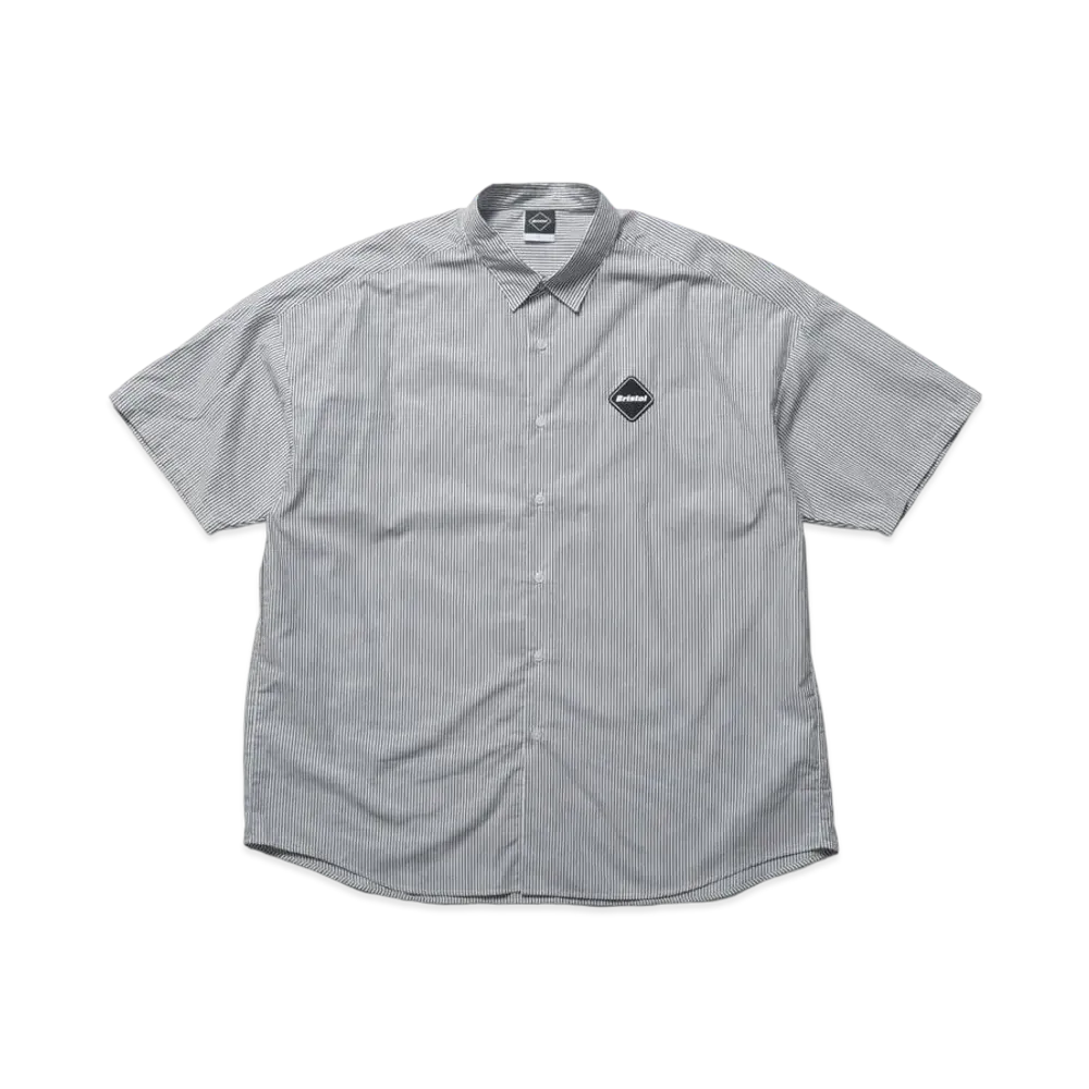 F.C.Real Bristol Big Logo S/S Baggy Shirt "Black Stripe"