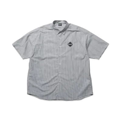 F.C.Real Bristol Big Logo S/S Baggy Shirt "Black Stripe"