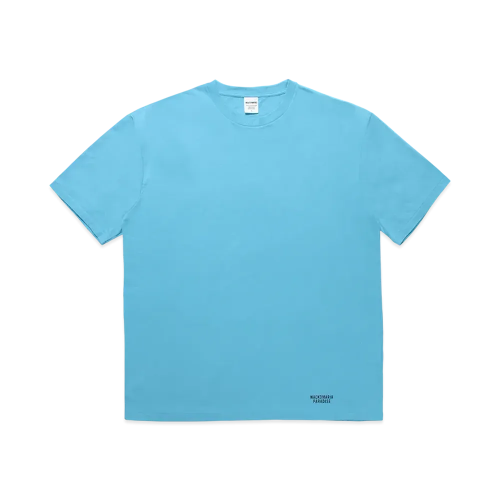 WACKO MARIA Washed Heavy Weight Color T-Shirt "Blue"