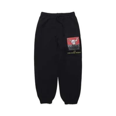 WACKO MARIA JEAN-MICHEL BASQUIAT / Washed Heavy Weight Crew Nek Sweat Pants "Black"