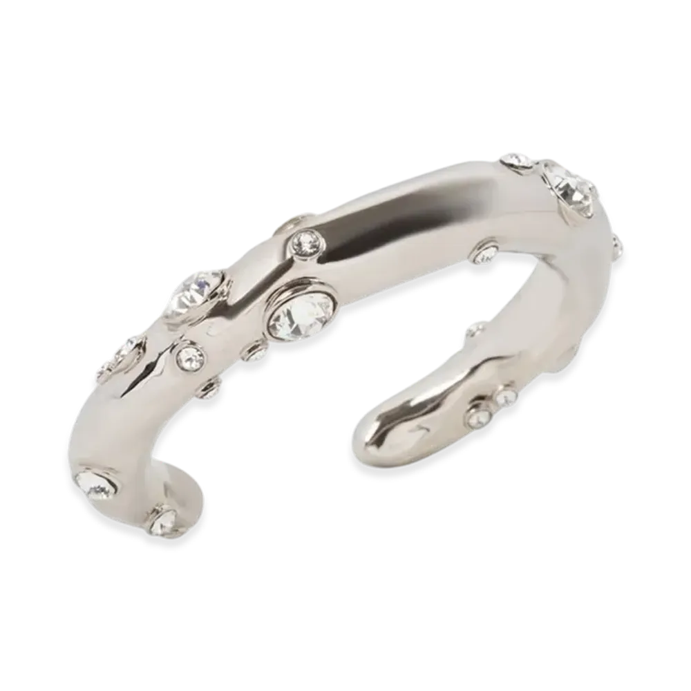 DRIES VAN NOTEN Women's Embellished Cuff "Silver"