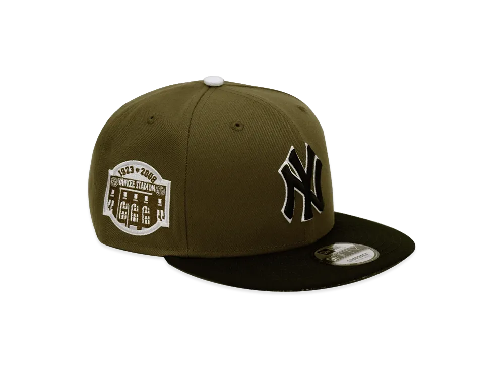 NEW ERA x THE CAP 9Fifty Paisley Block New York Yankees "Olive/Black"