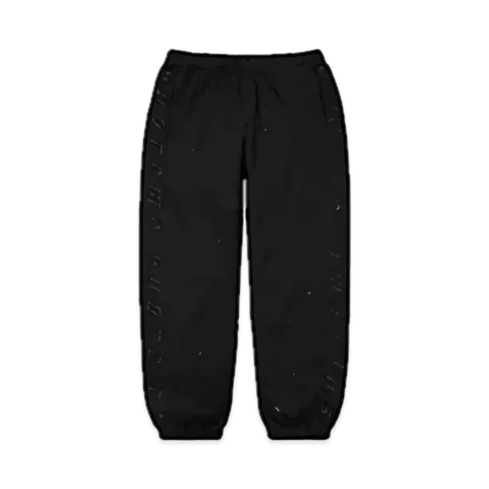 Supreme Raised Embroidery Sweatpant "Black"