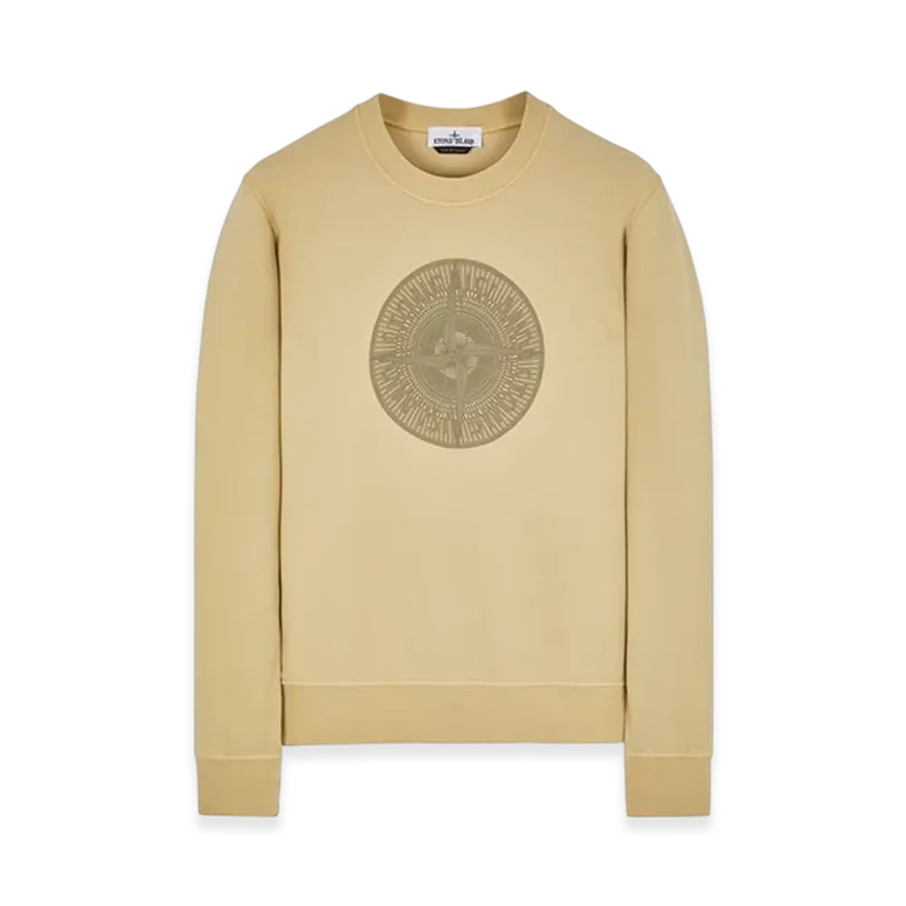 Stone Island 66559 Industrial One Print Crewneck Sweatshirt - 23FW "Ecru"