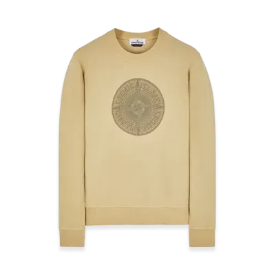 Stone Island 66559 Industrial One Print Crewneck Sweatshirt - 23FW "Ecru"