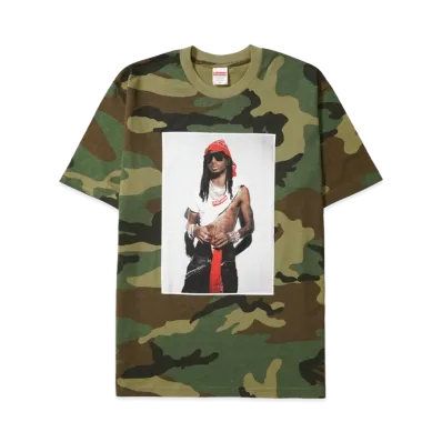 Supreme Playboi Carti Tee "Woodland Camo"
