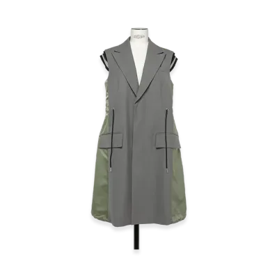 sacai Suiting Vest "Taupe"