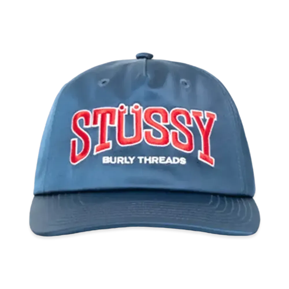 Stussy Mid Depth Burly Threads Snapback "Navy"
